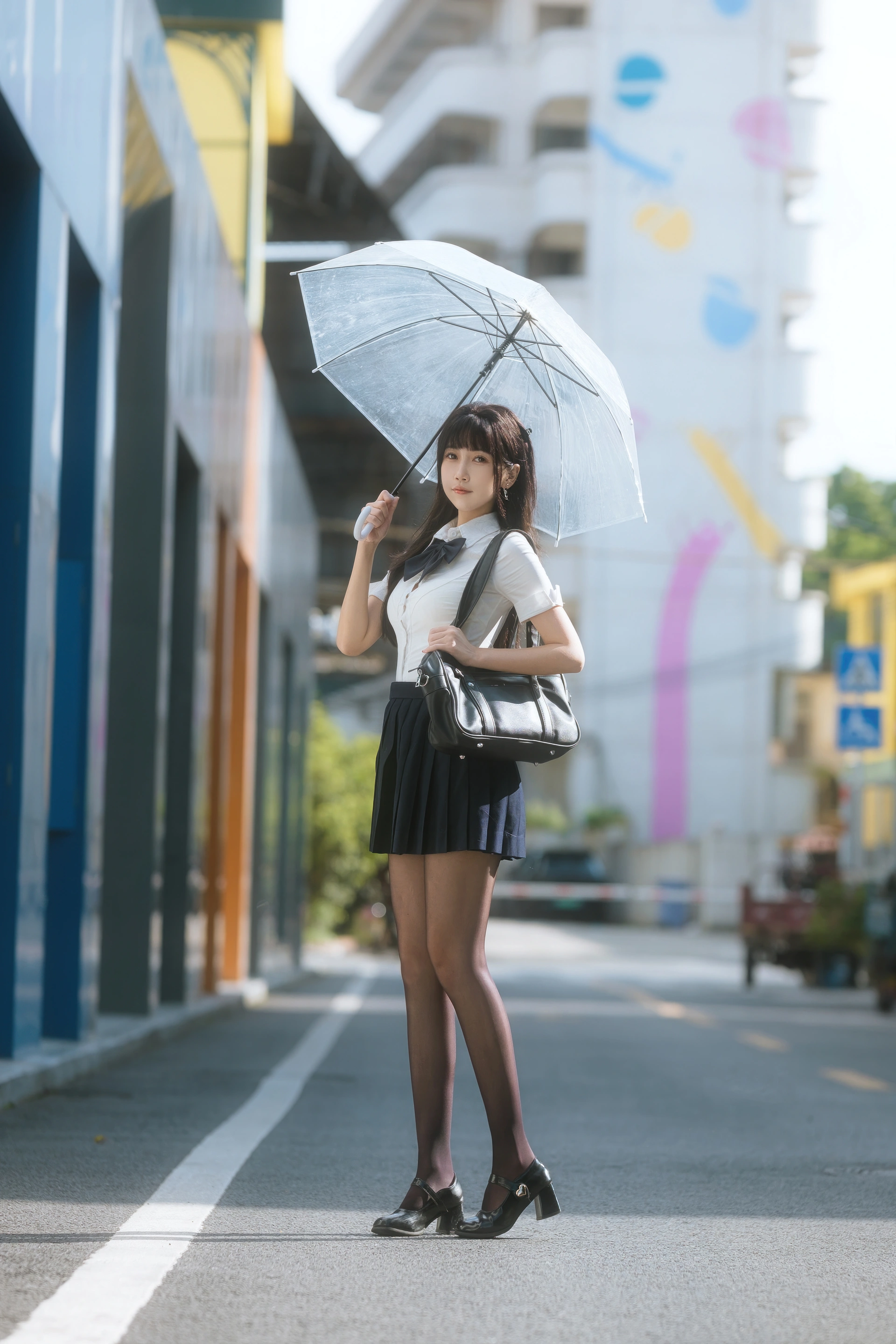 不呆猫 – NO.068 JK学妹户外 2